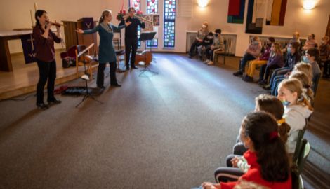 Alte Musik zu Gast im Klassenzimmer Michael Praetorius La Ninfea Barbara Heindlmeier Musikland Niedersachsen